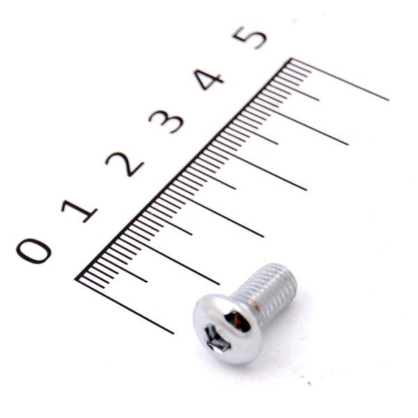 DS-190833-ea DRAG 六角穴付きボタンボルト クローム 1/4-28 X 首下 1/2インチ(1個売り)