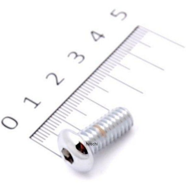 DS-190837-ea DRAG 六角穴付きボタンボルト クローム 5/16-18 X 首下 3/4インチ(1個売り)