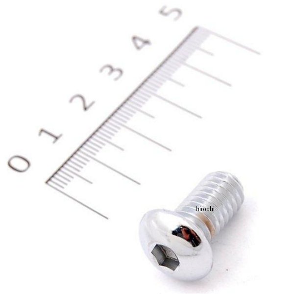 DS-190842-ea DRAG 六角穴付きボタンボルト クローム 3/8-16 X 首下 3/4インチ(1個売り)