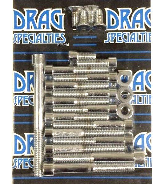 DS-190863 DRAG ボルトキット サイドカバー セット 91年-03年 XL クローム/ローレット