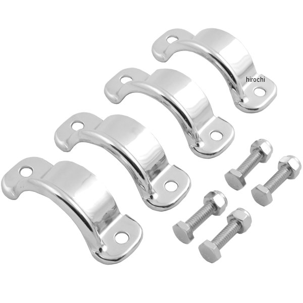 DS-203018 DRAG マフラークランプ 85年-94年 FLT クローム (左右ペア) 65722-85