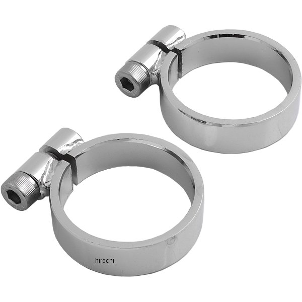 DS-203205 DRAG エキゾースト ポート クランプ 57年-85年 XL クローム (2個入り)