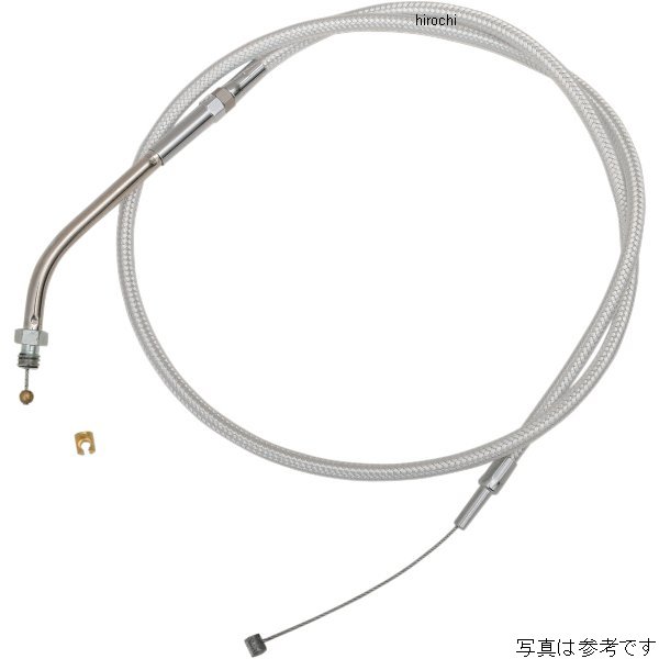 DS-33156 33156 マグナム MAGNUM スロットルケーブル 37.75インチ クローム スムース フィッティング ハンドルカスタム用