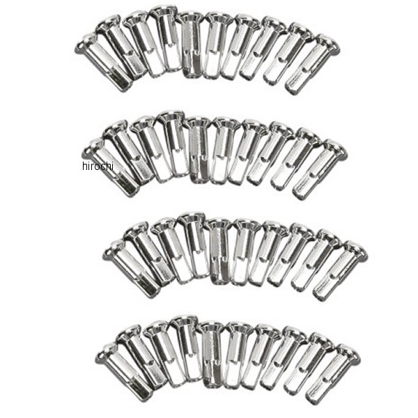 DS-380113 DRAG 補修ニップル DRAGホイール用 ステンレス 40個入り 標準長 0.866インチ