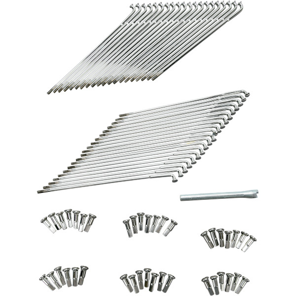 DS-380120 DRAG スポークセット ハブ 21インチ 40年-19年 XL/FX ドロップセンターリム クローム