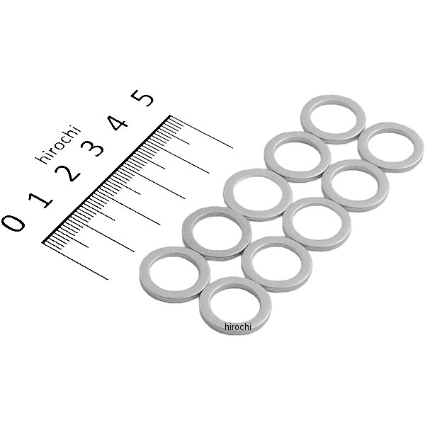 DS-098106 DRAG 7/16インチ(11mm) アルミ クラッシュワッシャー (10個入り.)