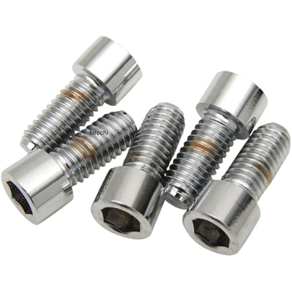 DS-192301 DRAG 六角穴付きボタンボルト 7/16"x 14 x 1インチ(25mm) クローム/無地 (5個入り)