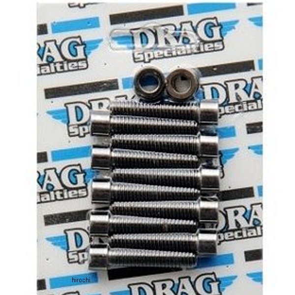 DS-192396 DRAG ボルトキット カムカバーセット 99年-17年 Twin Cam クローム/無地