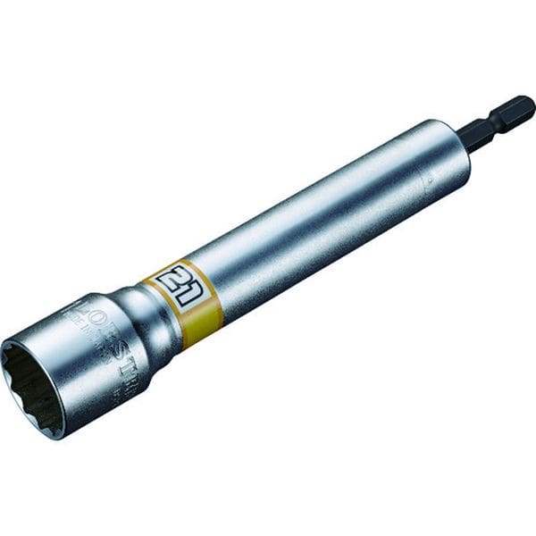 DS21L (株)ロブテックス エビ 電ドルソケット“ストロック” ロングソケット 12角 対辺21mm