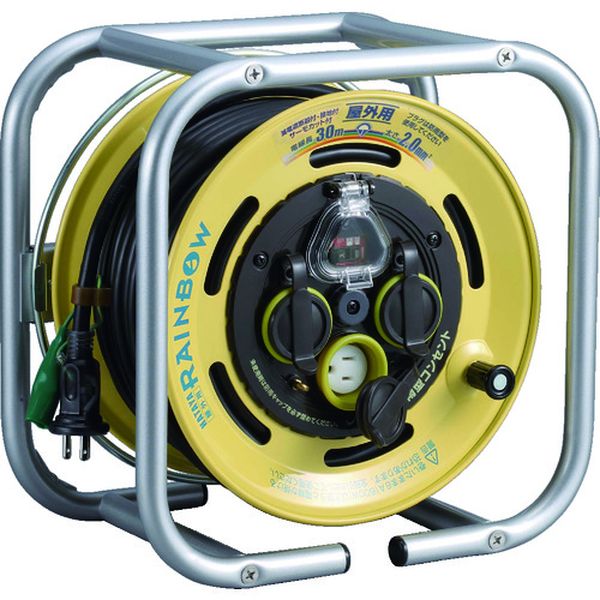 DSBE30KC (株)ハタヤリミテッド ハタヤ 段積みリールケーブルタイプ 漏電遮断器付 接地付温度センサー付