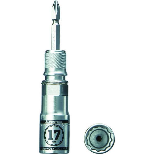DSE17 (株)スーパーツール スーパー 電ドル用ソケットビット(着脱式) プロスペック 17×6.35mm