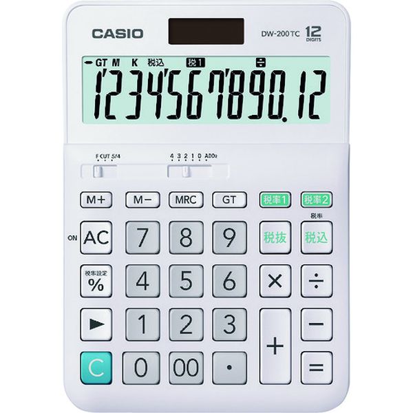 DW200TCN 161-5405 カシオ計算機(株) カシオ W税率電卓(デスクタイプ)