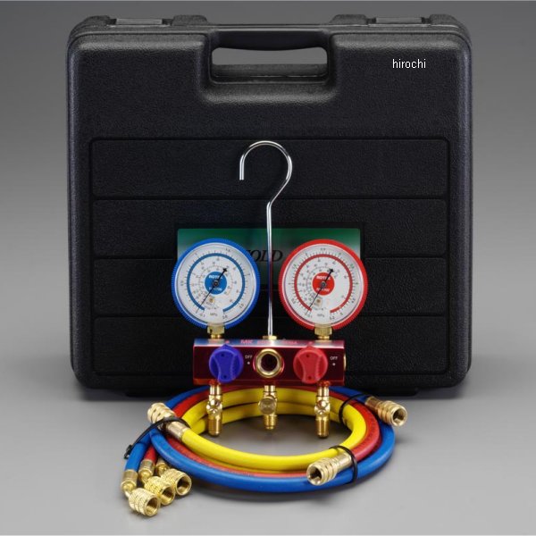 EA101TR-5B エスコ ESCO R410A ボールバルブ式ゲージマニホールドキット