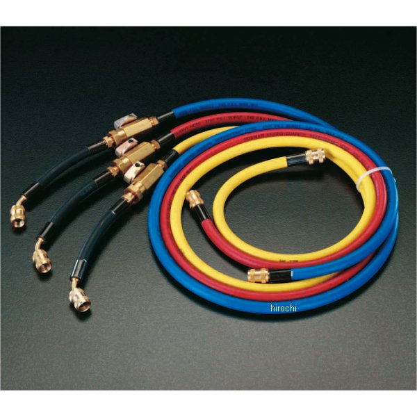 EA104LF-10 エスコ ESCO R404A R407C ボールバルブ付チャージングホースセット