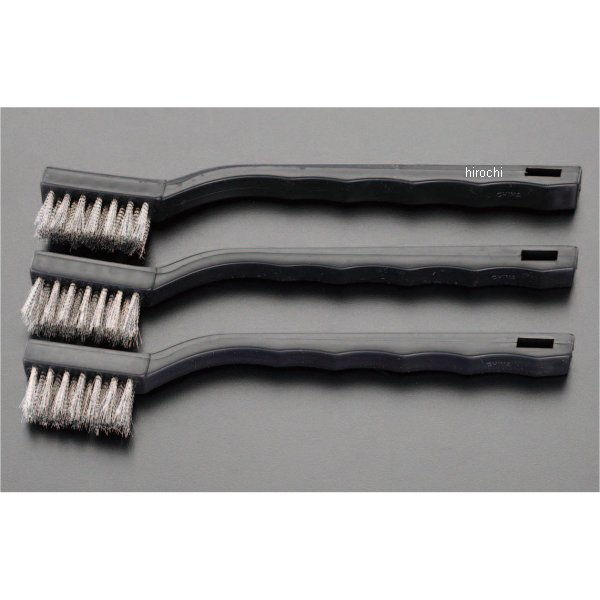 EA109E-3 エスコ ESCO 8x180mm 柄付ブラシ(ステンレス製/3本)