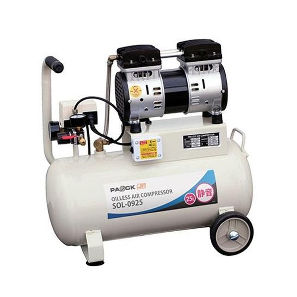 EA116SW-1 エスコ ESCO AC100V/650W エアーコンプレッサー (25L/オイルレス)