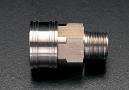 EA140BG-2 エスコ ESCO R 1/4" オスねじカップリング(中圧用/ステンレス)