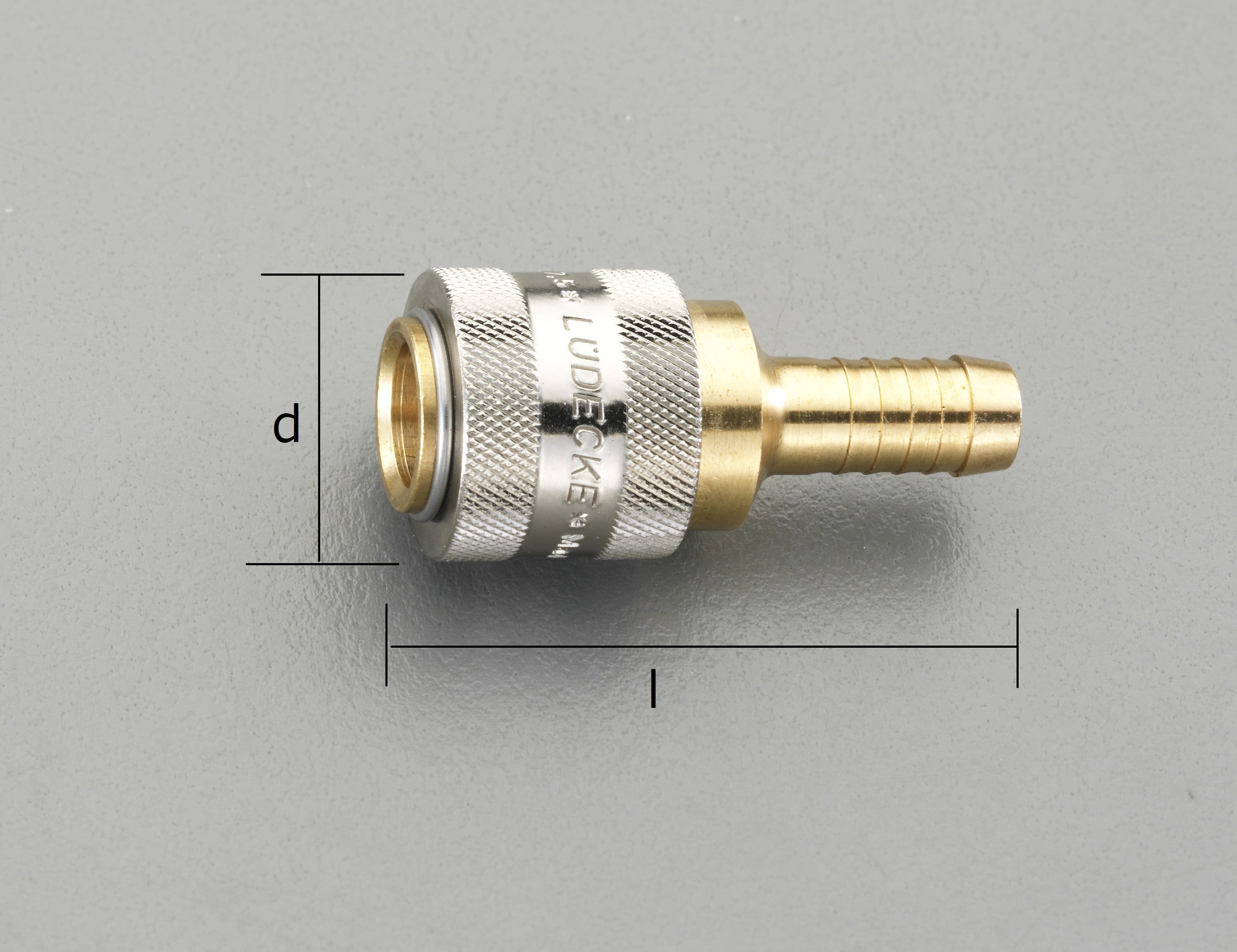 EA140GC-6 エスコ ESCO 6mm ウレタンホースカップリング(真鍮製/ワンプッシュ)