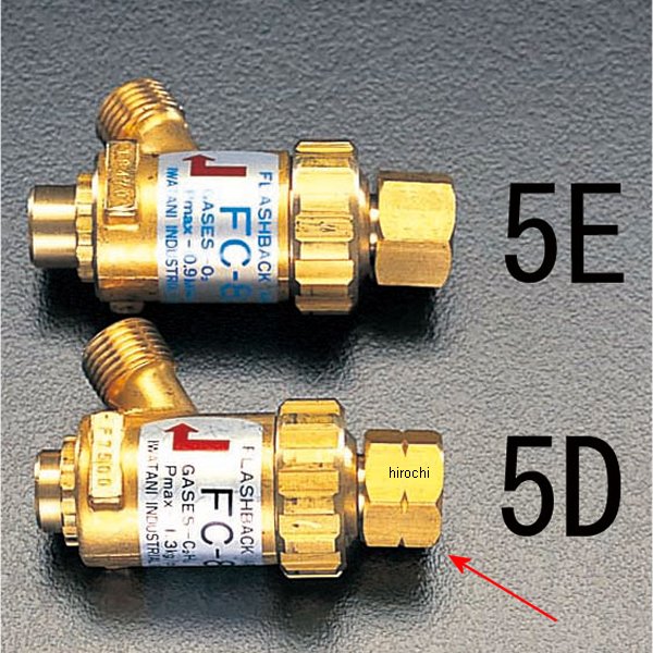 EA300-5D エスコ ESCO 乾式安全器(逆火防止器/可燃性ガス用)