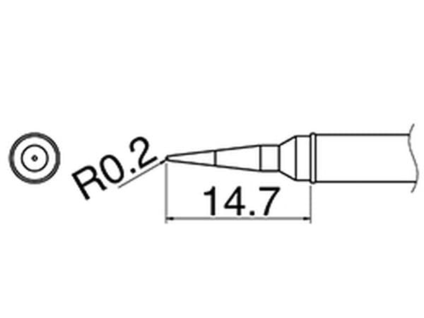 EA304AL-32 エスコ ESCO R0.2mm 交換用こて先 (EA304AL用)