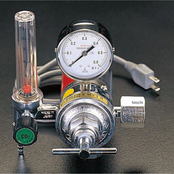 EA316EB エスコ ESCO 炭酸ガス調整器(溶接ヒーター付)