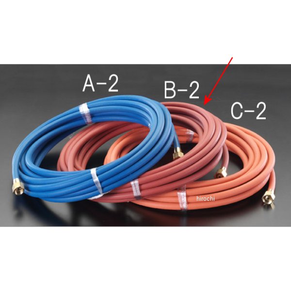 EA317B-2 エスコ ESCO 4.5mmx10m 溶接用ホース(アセチレン用/赤)