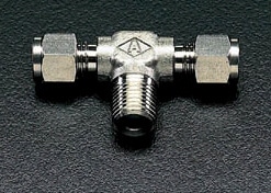 EA425CL-62 エスコ ESCO R 1/4"x 6mmx 6mm ユニオン(T型/ステンレス製)
