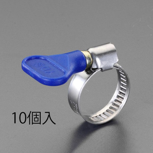 EA463HB-155 エスコ ESCO 80-100mm 手締めホースクランプ(ステンレス製/10個)