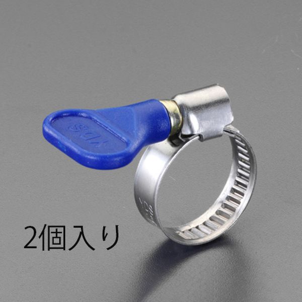EA463HB-55 エスコ ESCO 80-100mm 手締めホースクランプ(ステンレス製/2個)