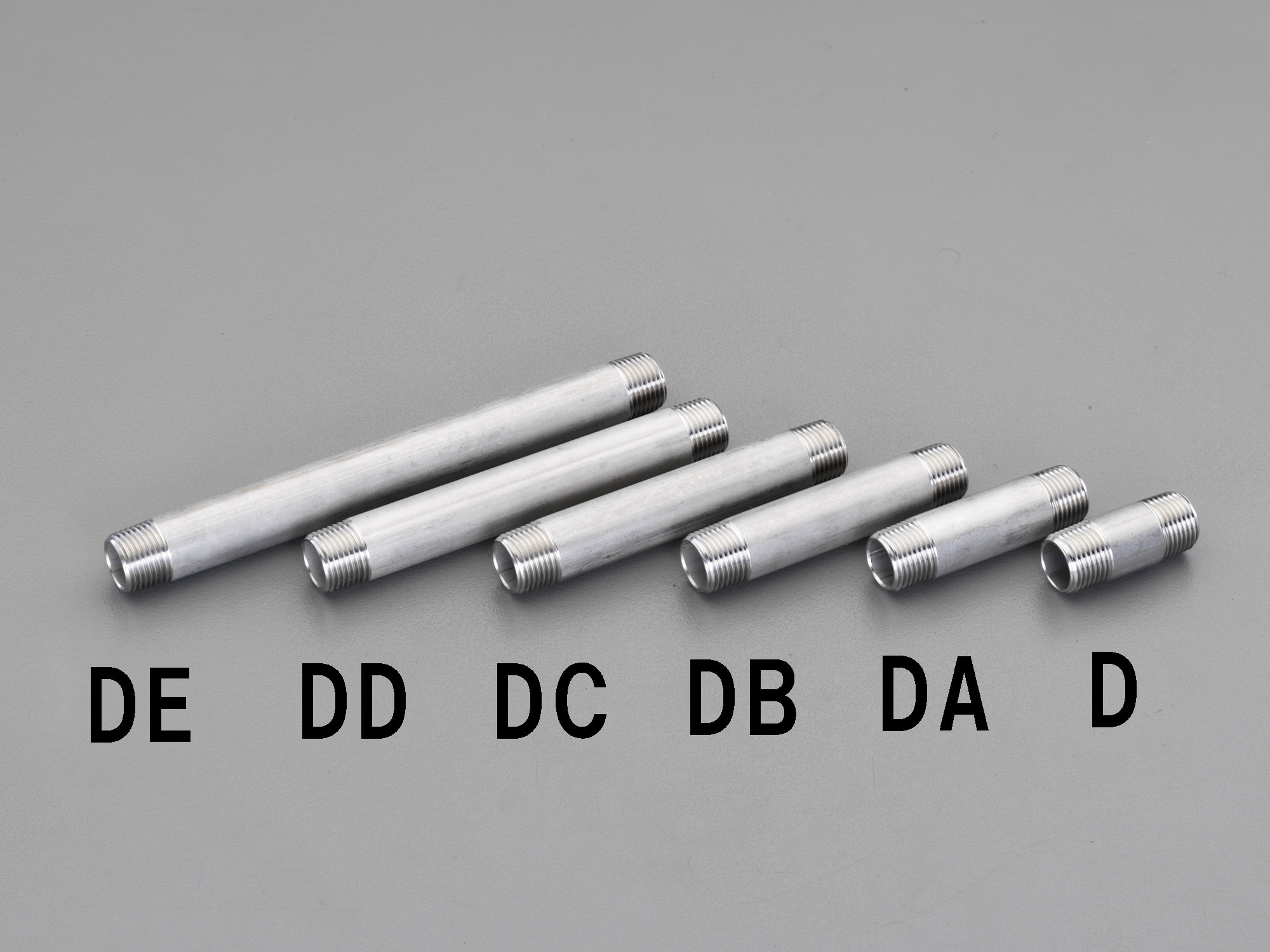 EA469DB-4A エスコ ESCO R 1/2"x100mm 両ねじニップル(ステンレス製)