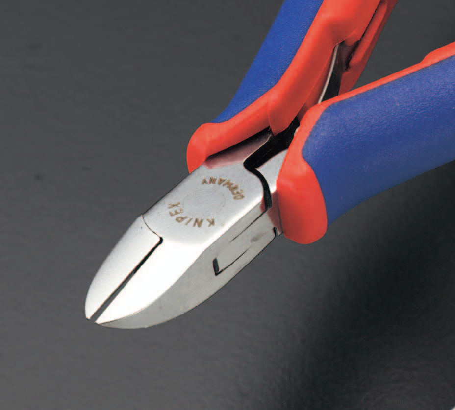 EA535KD-1 エスコ ESCO 115mm 精密用ニッパー(グリップ バネ付/斜刃)