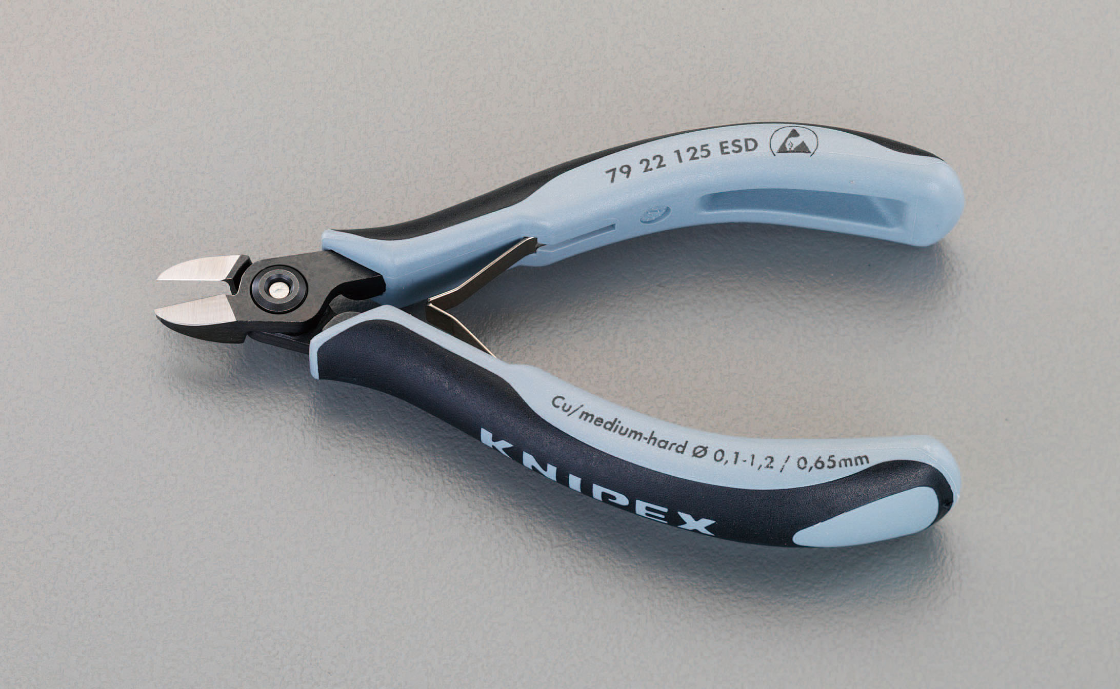 EA535KG-14 エスコ ESCO 125mm 精密用ニッパー(ESDグリップ/バネ付)