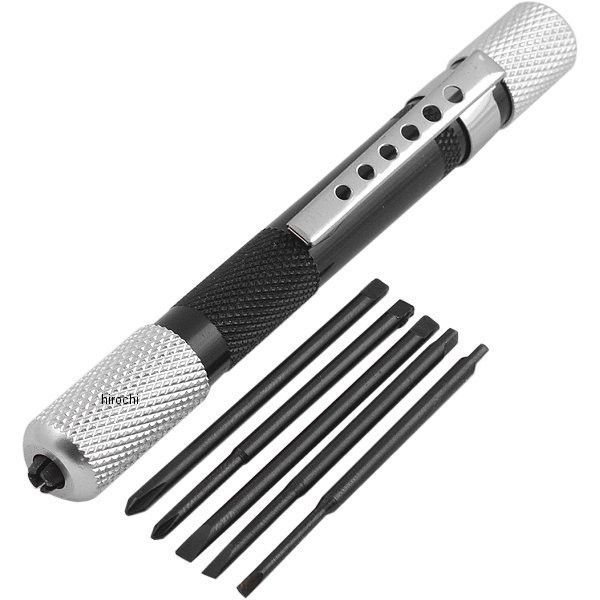 EA552B2 エスコ ESCO + ドライバー 精密用 ビット収納型 黒