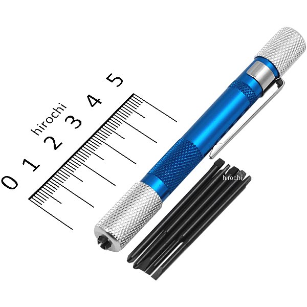 EA552B3 エスコ ESCO + ドライバー 精密用 ビット収納型 青