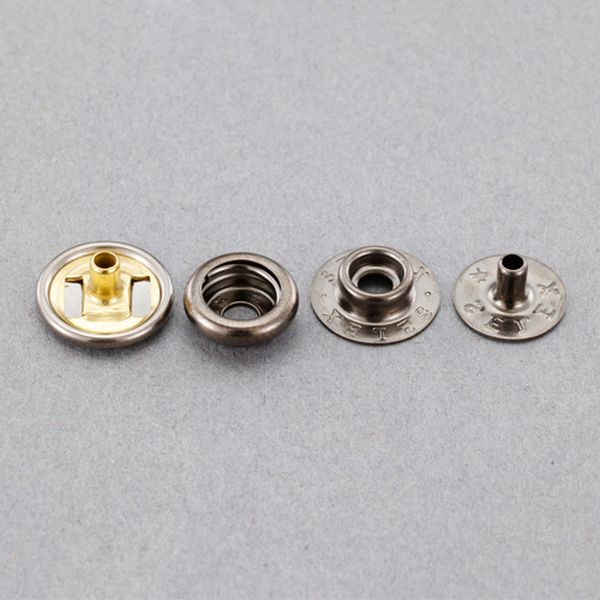 EA576MY-32 エスコ ESCO 15mm リングホック(真鍮・黒ニッケルメッキ/10組)