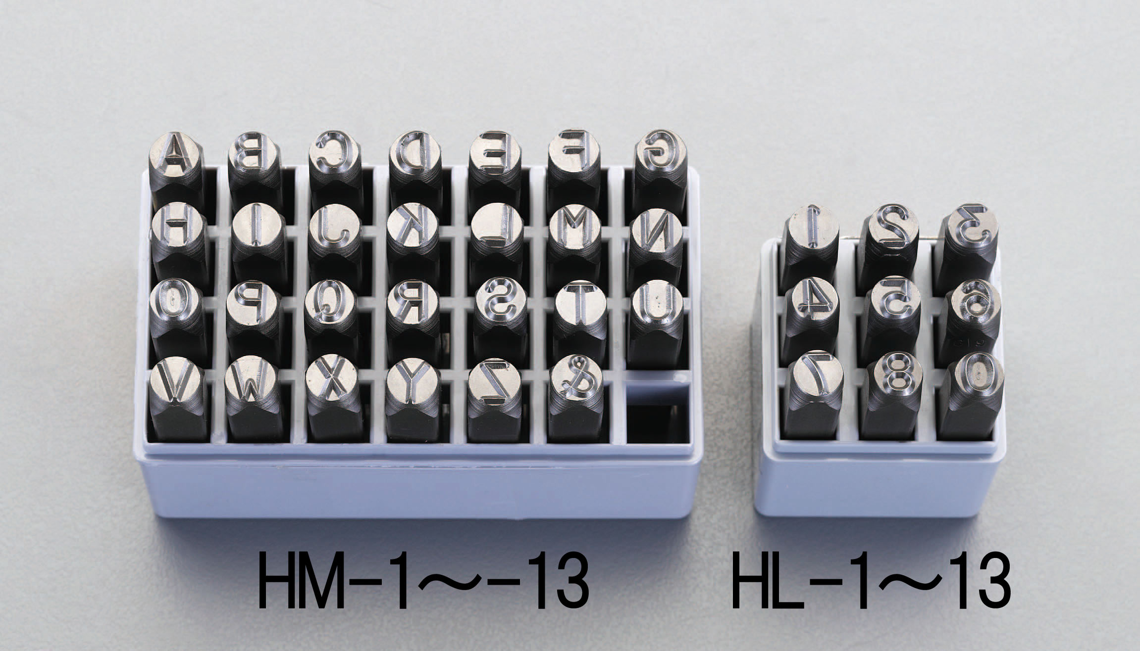 EA591HM-2 エスコ ESCO 2.4mm 英字 刻印セット