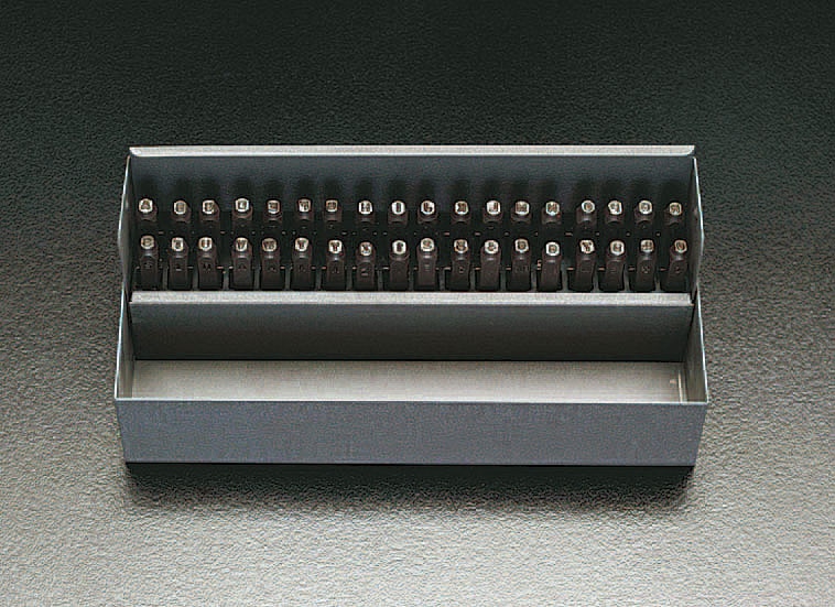 EA591HT-4 エスコ ESCO 4.0mm 英字 数字 刻印セット