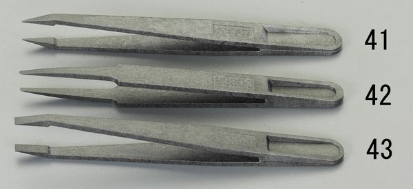 EA595BA-41 115mm 精密ピンセット(ESD/カーボンファイ