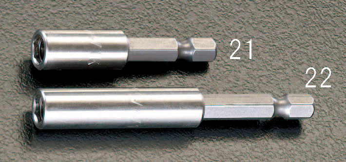 EA611AX-21 エスコ ESCO 1/4"Hex/75mm ビットホルダー(M付)