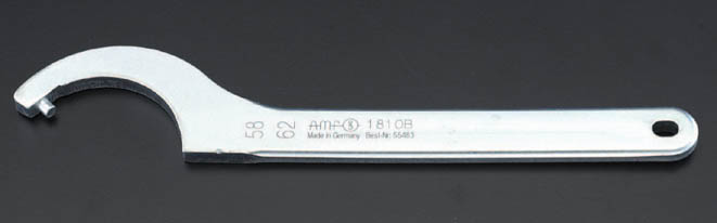 EA613XM-7 エスコ ESCO 45- 50mm フックレンチ(ピン型 メッキ付)