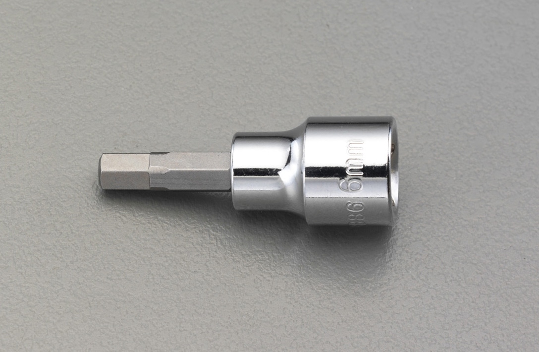 EA617DM-101 エスコ ESCO 3/8"sqx1/ 8" Hex ビットソケット