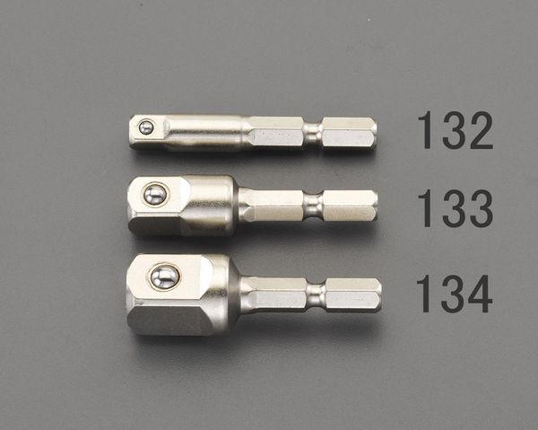EA618AX-132 エスコ ESCO 1/4"sq-1/4"Hex ソケットアダプター