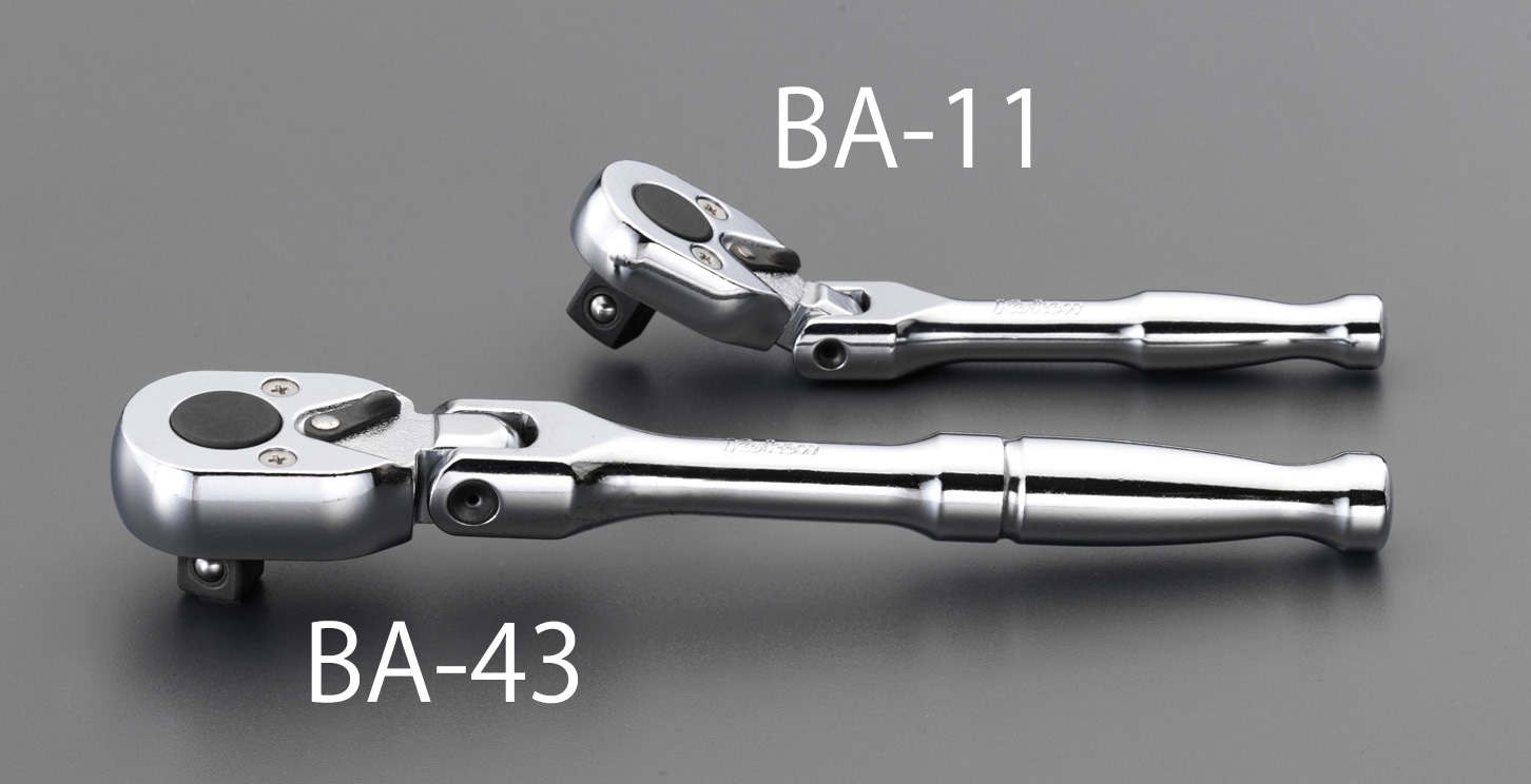 EA618BA-11 エスコ ESCO 3/8"sq ラチェットハンドル