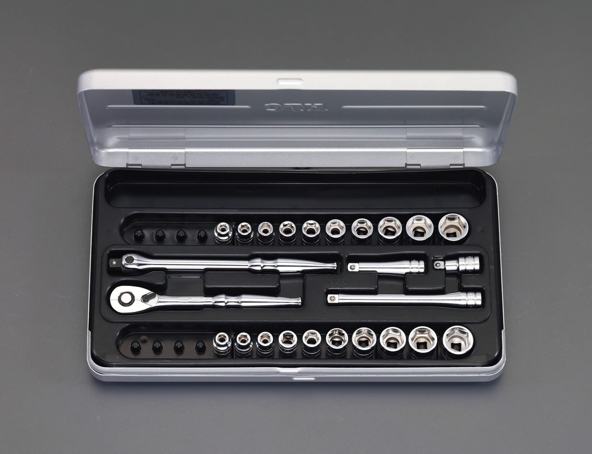 EA618NC-2 エスコ ESCO 1/4"sq ソケットレンチセット