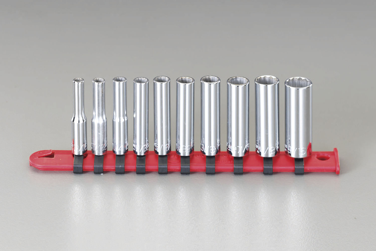 EA618VB-100 エスコ ESCO 1/4"sq ディープソケットセット(インチサイズ)