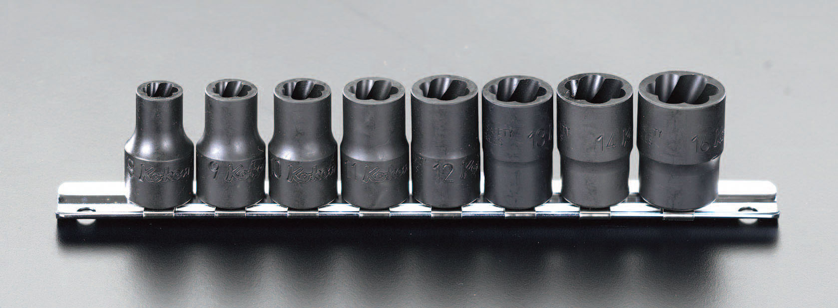 EA618ZA エスコ ESCO 3/8"sq 8個組 ナットツイスター