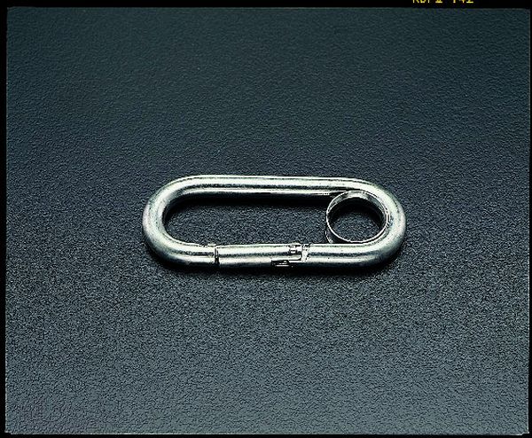 EA638DC-8 エスコ ESCO 90x 8mm カラビナリング付(ステンレス製)