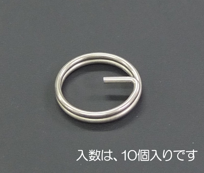 EA638DM-41 エスコ ESCO 8x0.8mm キーリング ステンレス製/10個
