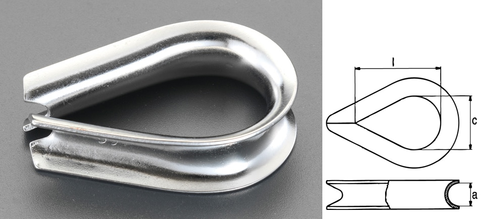 EA638KA-23 エスコ ESCO 5mm シンブル ステンレス製