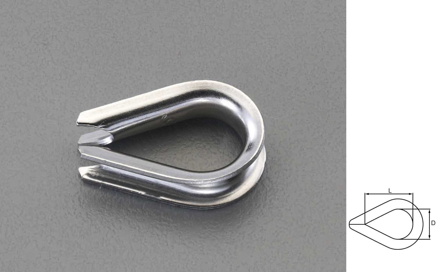 EA638KA-55 エスコ ESCO 4.8mm シンブル ステンレス製